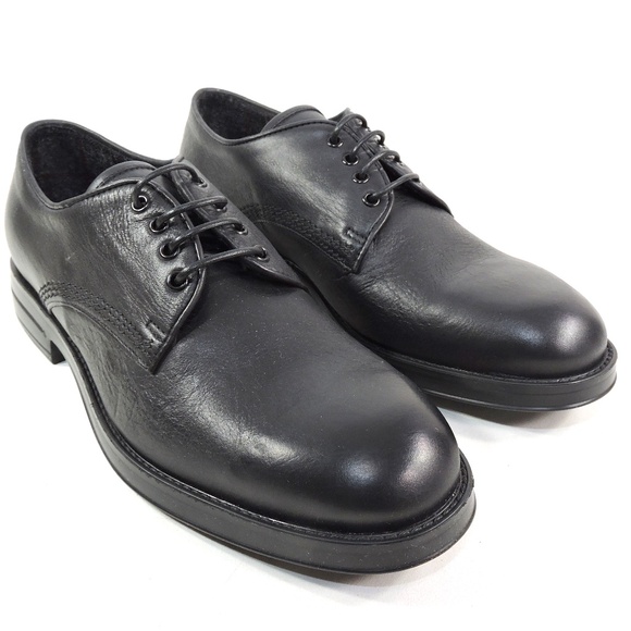 ALBERTO CICCIOLI 🇮🇹 MEN'S BLACK SOFT LEATHER COMFORT OXFORD SHOES - Picture 2 of 7